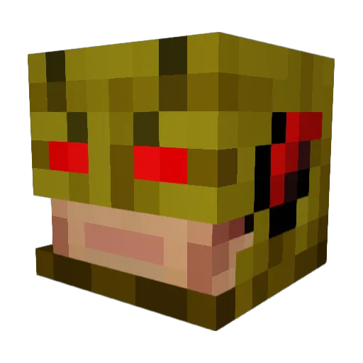 thomasrodrod Minecraft avatar head, 3D render