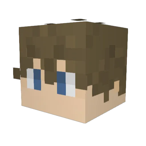 thomasthepirate Minecraft avatar head, 3D render