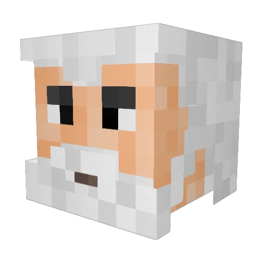 thomastwo2 Minecraft avatar head, 3D render