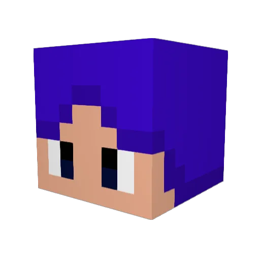 thomaswak Minecraft avatar head, 3D render