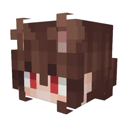 thomasyk Minecraft avatar head, 3D render
