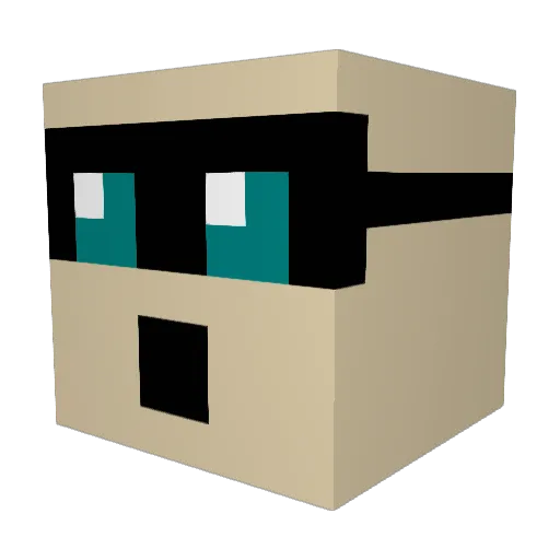 thoog_ Minecraft avatar head, 3D render