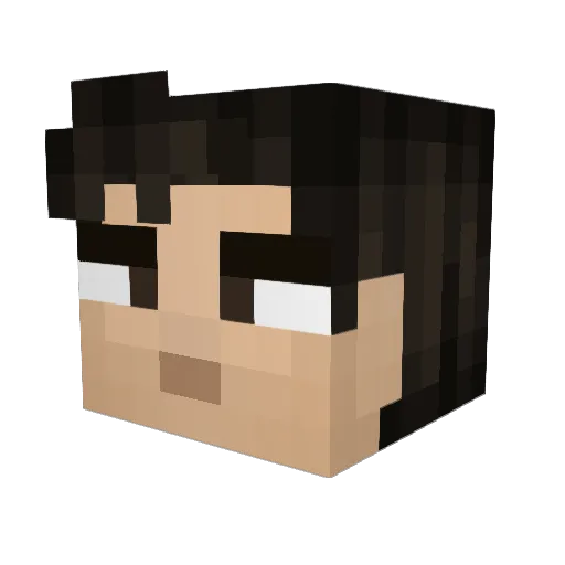 thooger Minecraft avatar head, 3D render