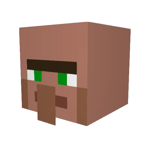 thorhalluur Minecraft avatar head, 3D render