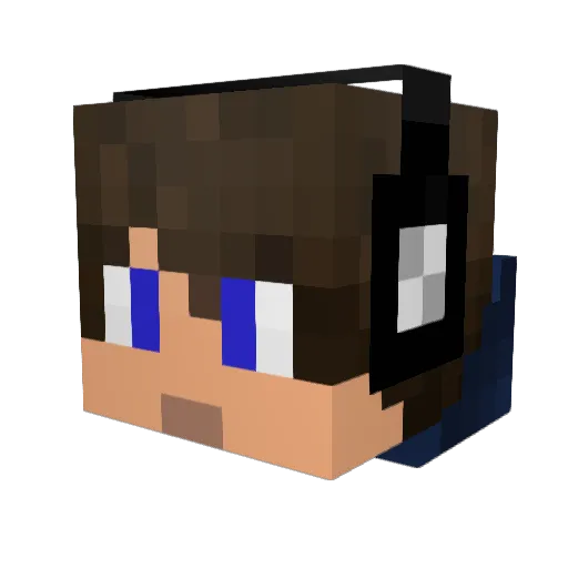 thoricbudder Minecraft avatar head, 3D render