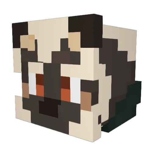 thorkinn Minecraft avatar head, 3D render