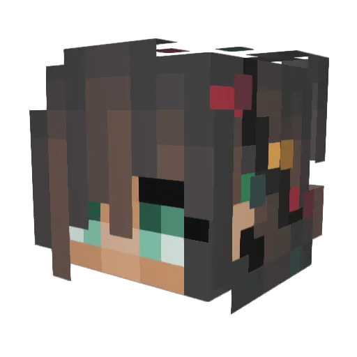thornedskull Minecraft avatar head, 3D render