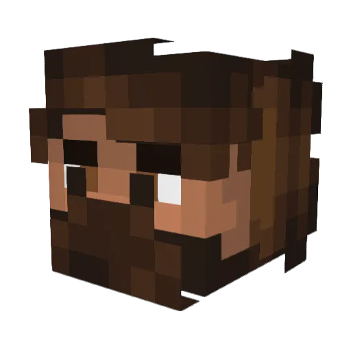 thornhook Minecraft avatar head, 3D render