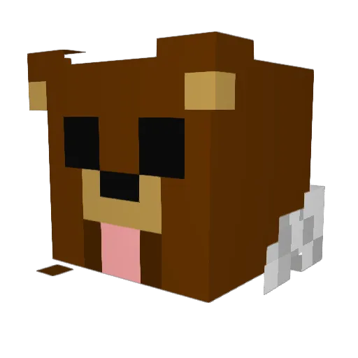 thorntonb Minecraft avatar head, 3D render