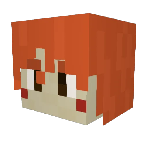 thoroughtuna898 Minecraft avatar head, 3D render