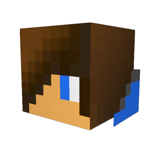 thorpedho Minecraft avatar head, 3D render