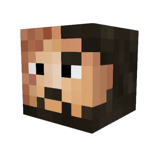 thorsoer22 Minecraft avatar head, 3D render