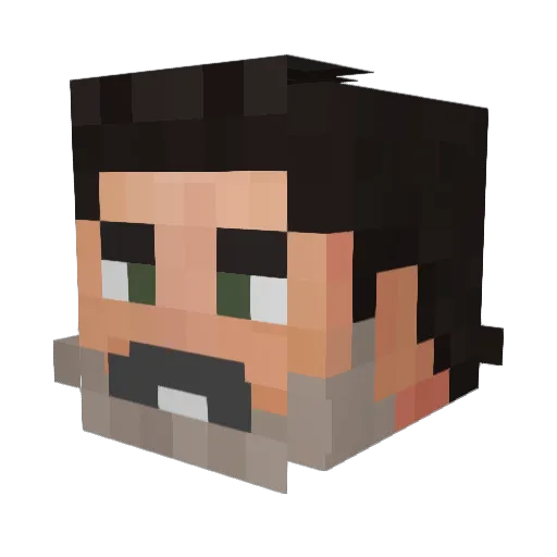 thortux Minecraft avatar head, 3D render