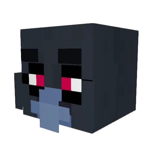 thosewhocr0w Minecraft avatar head, 3D render