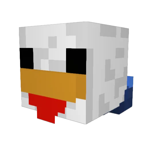 thotor6 Minecraft avatar head, 3D render