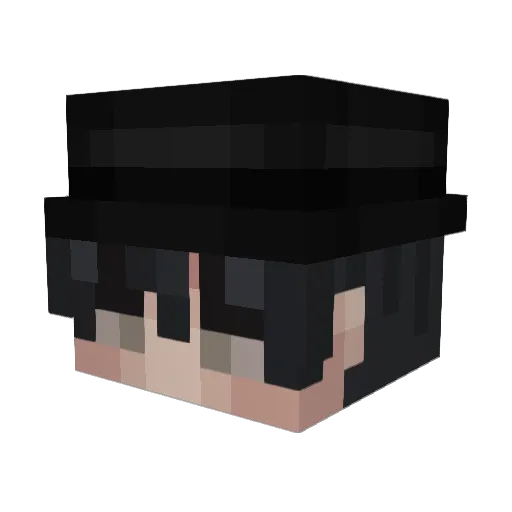 thouZerD Minecraft avatar head, 3D render
