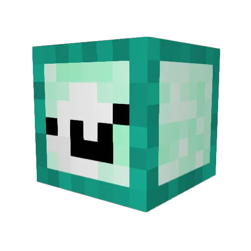 thoughtlantern Minecraft avatar head, 3D render
