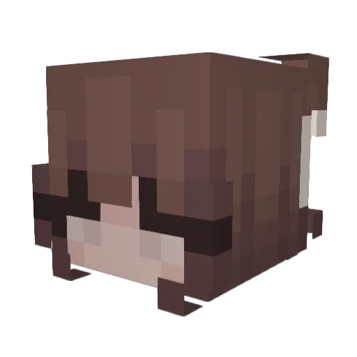 thoughtpocket Minecraft avatar head, 3D render