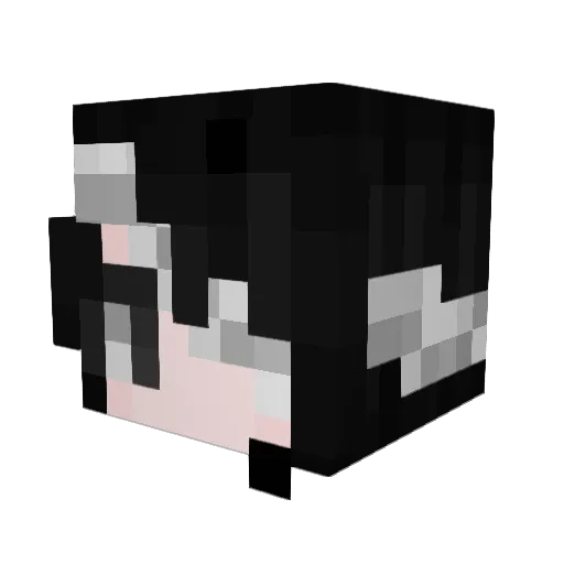 thounder Minecraft avatar head, 3D render