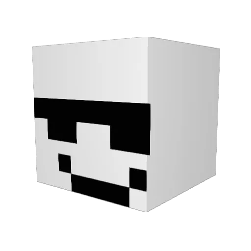 thouus Minecraft avatar head, 3D render