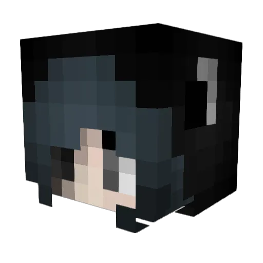 thqz Minecraft avatar head, 3D render