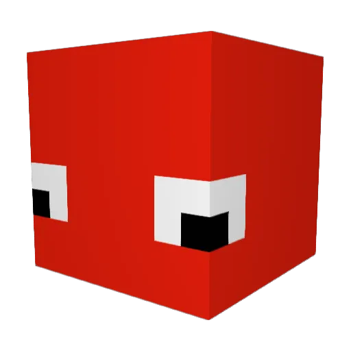 thraspy Minecraft avatar head, 3D render