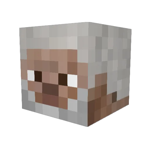 thrdsth Minecraft avatar head, 3D render