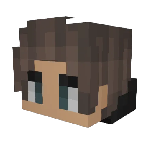threadz_ Minecraft avatar head, 3D render
