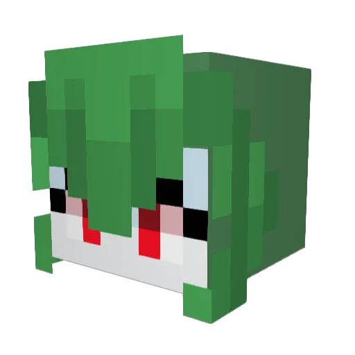 three___tm Minecraft avatar head, 3D render