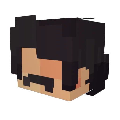 threechainzz Minecraft avatar head, 3D render