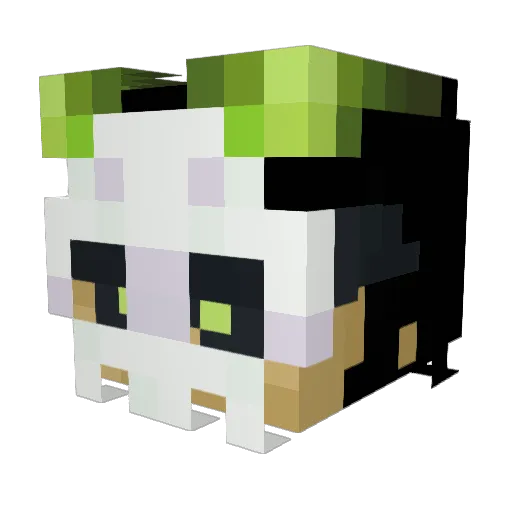threefeetsmall Minecraft avatar head, 3D render