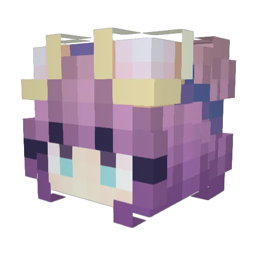 threelia Minecraft avatar head, 3D render