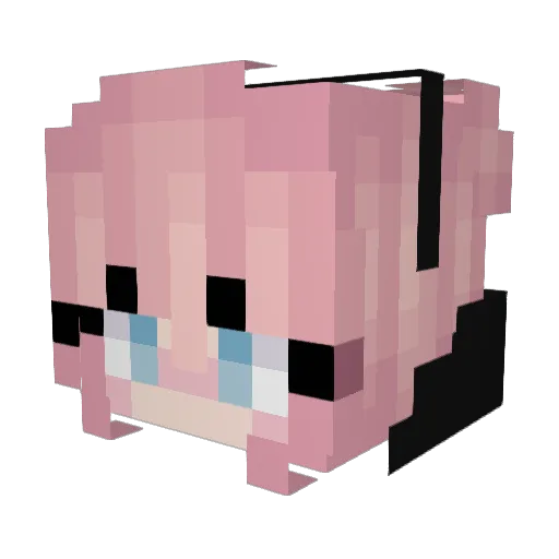 threezims Minecraft avatar head, 3D render