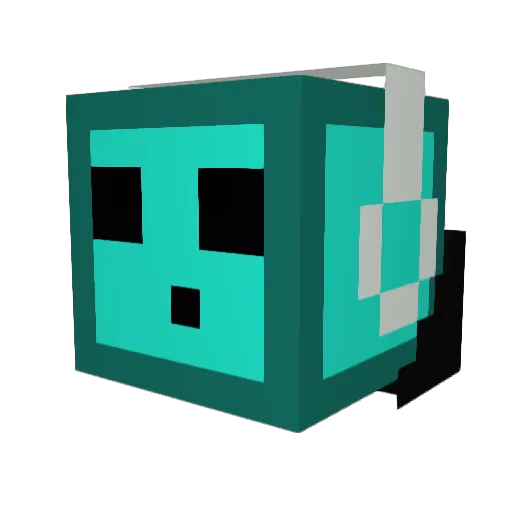 thresh77 Minecraft avatar head, 3D render