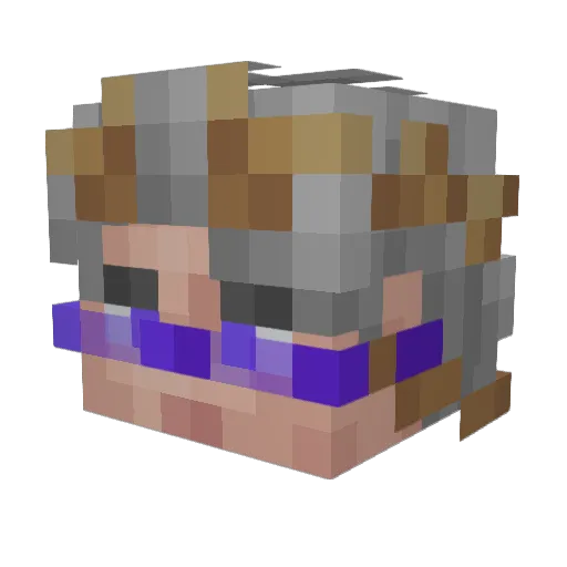 thrilleRRRRR Minecraft avatar head, 3D render