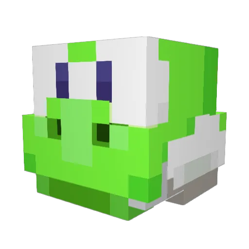 thrillpapi Minecraft avatar head, 3D render
