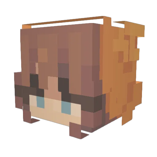 throatgo4t Minecraft avatar head, 3D render