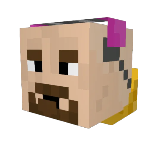 throatgoat3 Minecraft avatar head, 3D render