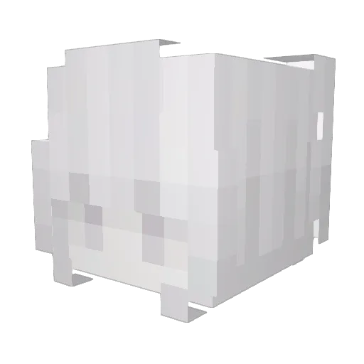 throughtears Minecraft avatar head, 3D render