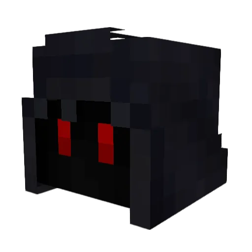 throwing_rocks Minecraft avatar head, 3D render