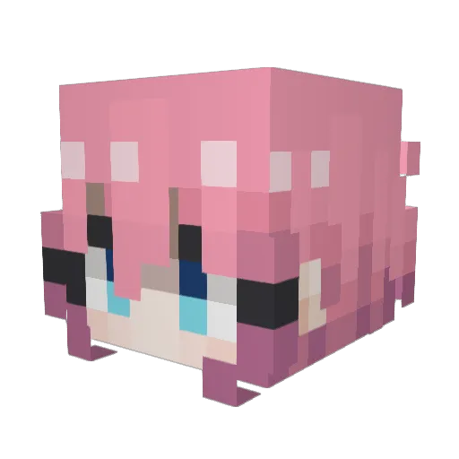 thsghdud Minecraft avatar head, 3D render