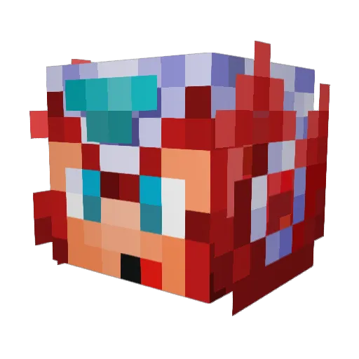 thstyles Minecraft avatar head, 3D render