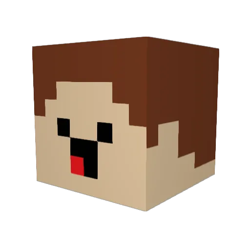 thsv21 Minecraft avatar head, 3D render