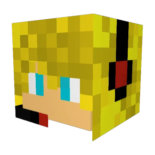 thtorres Minecraft avatar head, 3D render