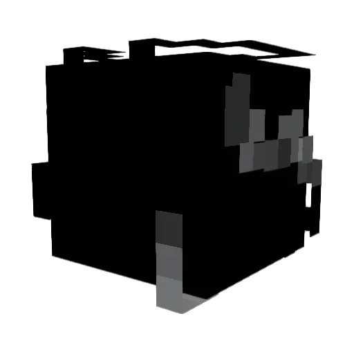 thuc_vat_an_co Minecraft avatar head, 3D render