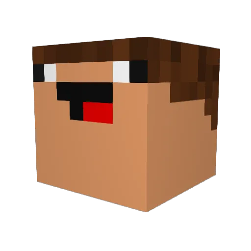 thud101 Minecraft avatar head, 3D render