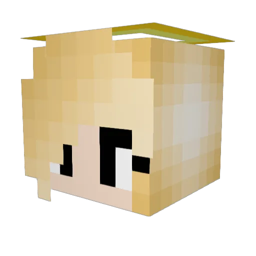 thuggaboy Minecraft avatar head, 3D render