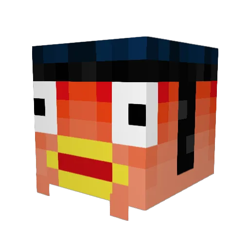 thugger03 Minecraft avatar head, 3D render