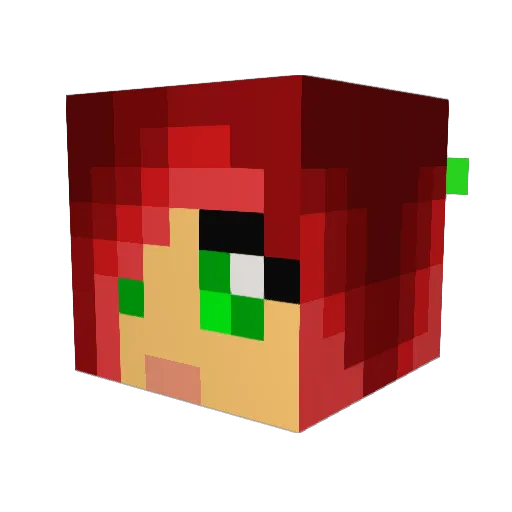 thugilicous Minecraft avatar head, 3D render