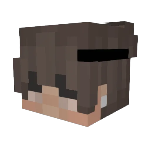 thuif Minecraft avatar head, 3D render
